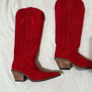 Dingo Red Heeled Boots Classic Western Style